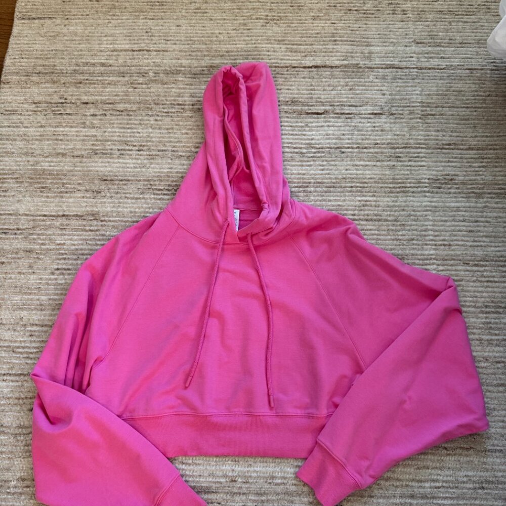 ALO YOGA CROPPED HOOIDE